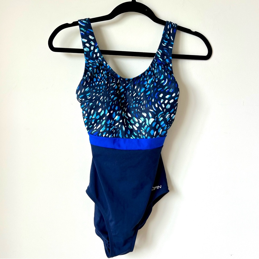 DOLFIN Aqua Shape Color Block One Piece Bathing Suit—SZ. 8